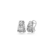 Silver Ivy Lace Clip Earring