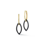 Gold Marquise Céramique Drop Earring