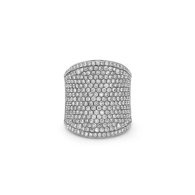 Diamond Ultra Wide Pave Band Ring