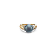 Diamond Ivy Pearl Ring