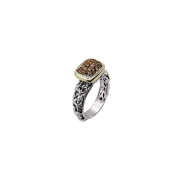 Silver Ivy Petite Pave Ring