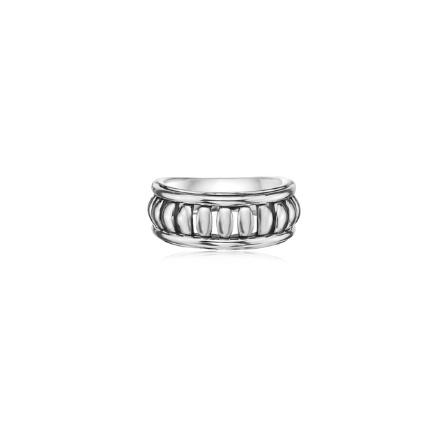 Silver Birdcage Band Ring
