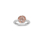 Silver Ivy Lace Station Ring