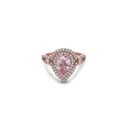 Pastel Diamond Pear Shaped Ring