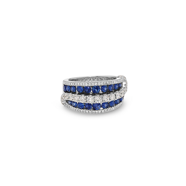 Krypell Collection Diamond Swirl Ring