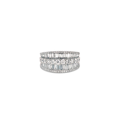 Krypell Collection Baguette Saddle Ring