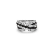 Krypell Collection Platinum and Diamond Overlap Ring