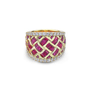 Krypell Collection Diamond Basket Weave Ring
