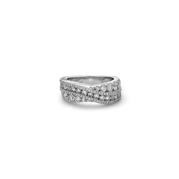 Platinum Diamond Overlap Ring