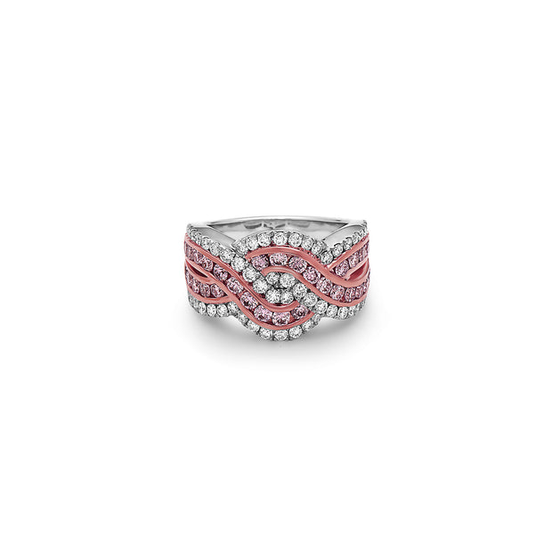 Krypell Collection Diamond Wave Ring