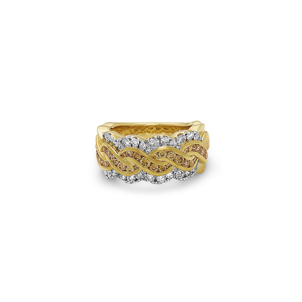 Krypell Collection Diamond Braid Ring