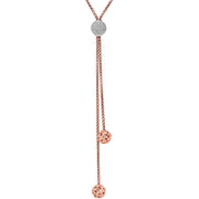Gold Ivy Diamond Bead Necklace