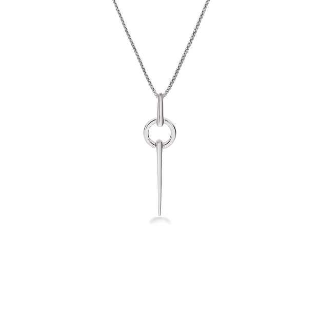 Silver Circular Spear Necklace