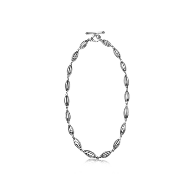 Silver Birdcage Link Necklace
