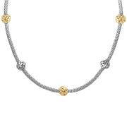 Silver Ivy 5-Bead String Necklace