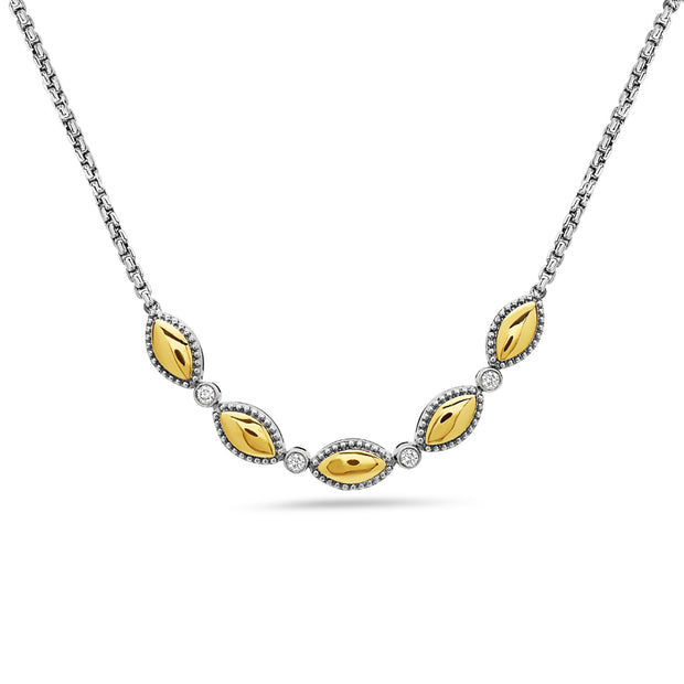 Silver Firefly Diamond String Necklace