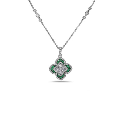 Quatrefoil Diamond Necklace