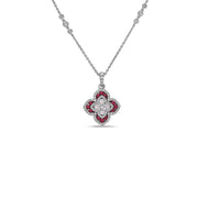Quatrefoil Diamond Necklace
