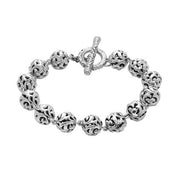 Silver Ivy Bead Bracelet