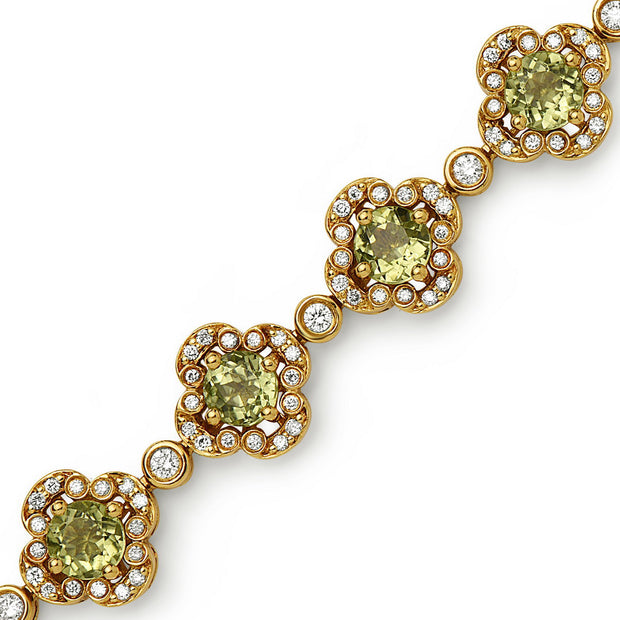 Pastel Diamond Flower Bracelet