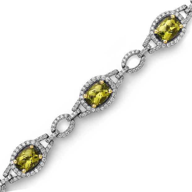 Pastel Diamond Bridle Oval Bracelet