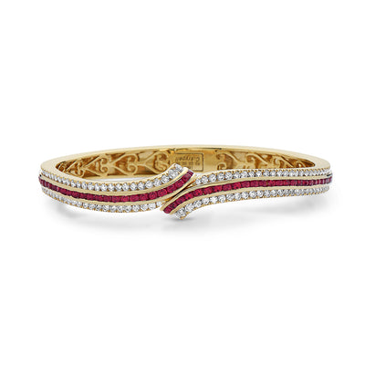 Krypell Collection Ruby Bypass Bracelet