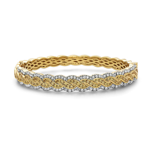 Krypell Collection Diamond Braided Bracelet