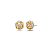 Silver Ivy Lace Station Earring