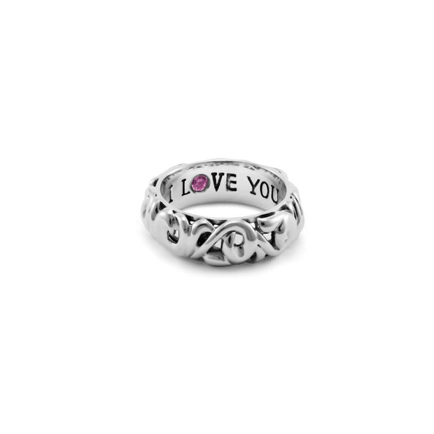 Silver Collection I Love You' Rings