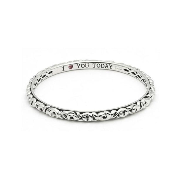 Silver I Love You Today..Tomorrow.. Forever...' Bangle Bracelets