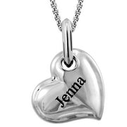 Silver Individual Personalized Love Hearts