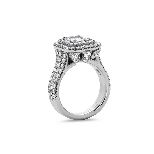 Precious Diamond Triple Banded Dazzling Radiant Ring