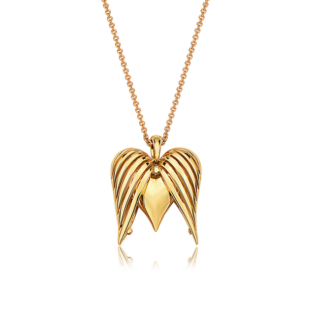 Angel Heart Large Gold Pendant – Charles Krypell Fine Jewelry